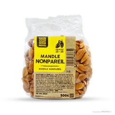 Mandle natural vel. 23-25 Nonpareil 500g PROVITA