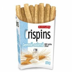 Tyčka žitná jemně solená Crispins 50g BIO EXTRUDO