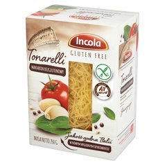 Těstoviny bezl. tonarelli 250g INCOLA