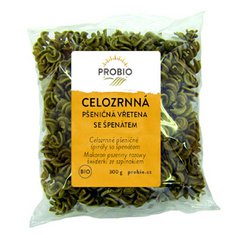 Těstoviny pš. vřetena špen. celozrn. 300g BIO PROBIO