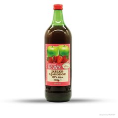RUBÍN Šťáva jablko-jahoda 100% 1l
