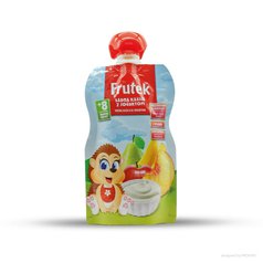 Kapsička Frutek ovoc. pyré s jogurtem bezl. 100g FRUCTAL
