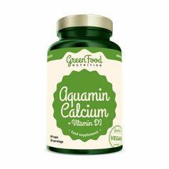 Aquamin Calcium, Vitamin D3 60cps GREENFOOD