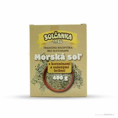 Sůl mořská s kořením a suš. hřiby 400g SOLČANKA