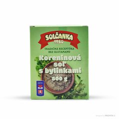 Sůl mořská s kořením a bylinkami 500g SOLČANKA