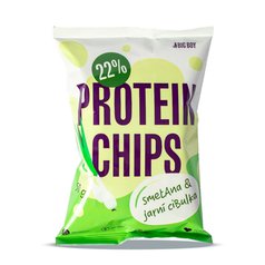 Chipsy protein. s přích. jarní cibulka a smetana 50g BIG BOY