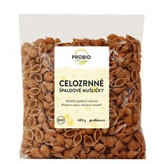 Těstoviny špaldové mušličky celozrn. 400g BIO PROBIO