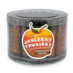 Trubičky jablečné s čokoládou dóza bezl. 540g TRUTNA