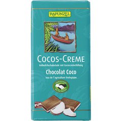 Čokoláda mléčná 36% s kokos. krémem 100g BIO RAPUNZEL
