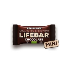 Tyčinka LIFEBAR mini čokoládová RAW bezl. 25g BIO